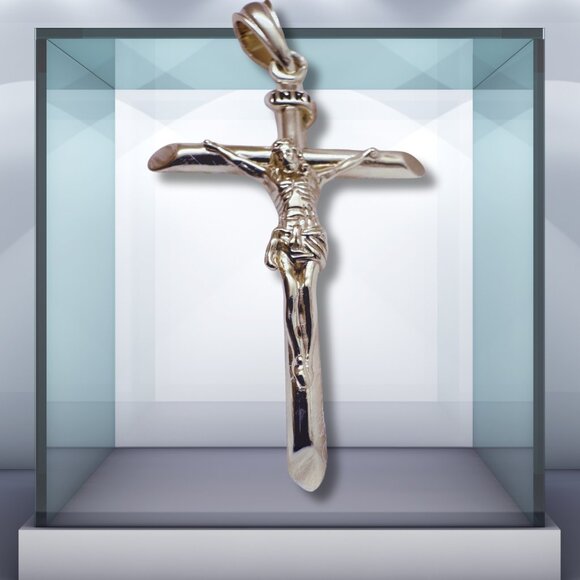 14K GoldFilled Big Cross - Big Crucifix - Fine Jewelry